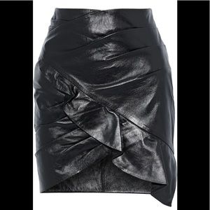 IRO Mhalana leather mini skirt